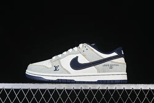 All Categories Nk Air Force 1 Air Force Series Nk Air Force 1 Low Air Force Low Nike SB Dunk Low LV Joint Blue Denim High-end Customized Low-top Casual Shoes SC0601-450
